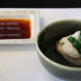 Scallops and Shiitake Mushroom with Bonito flavored Cream