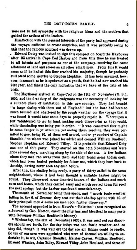 Doty-Doten Family In America - The Family of Edward Doty (4) Doty-Doten Family In America - The Family of Edward Doty (4)