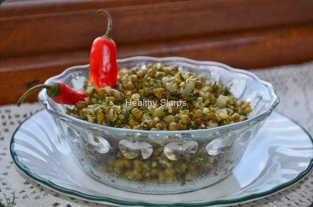 Hesaru kalu sabsige soppu palya - Happy Ugadi