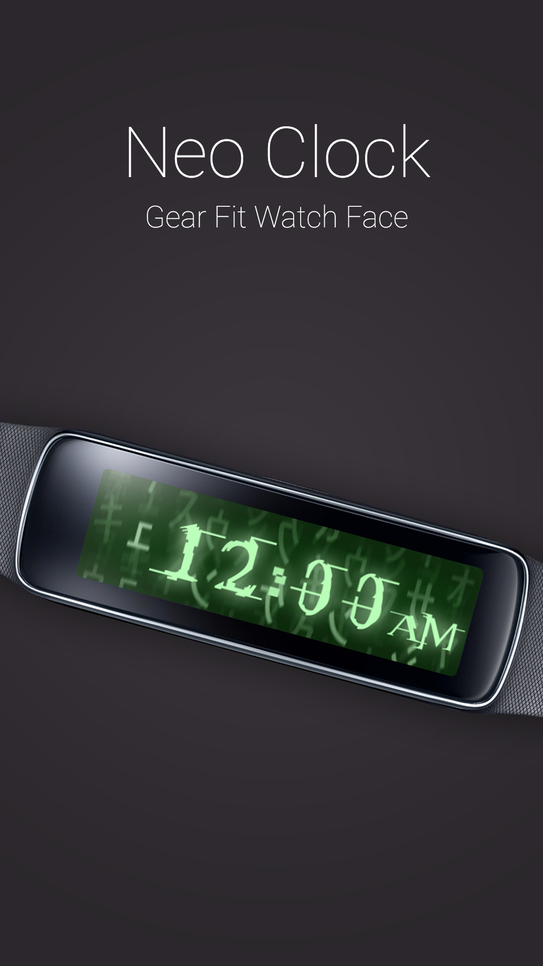 Android application Neo Clock for Gear Fit screenshort
