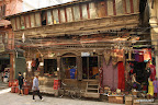 An old wooden house in Kathmandu