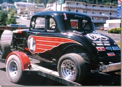 52 Dirt Track Race Car in the Rainier Shopping Center parking lot for Rainier Days in the Park on July 13, 1996
