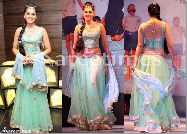 Taapsee_Blue_Lehenga