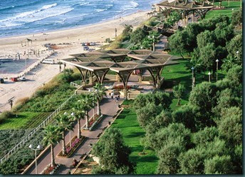 Netanya beach and Rishonim  promenade