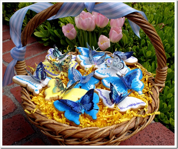 Basket of Butterfly Cookies