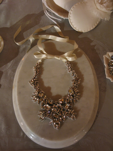 Ranjana Khan Large Crystal Necklace available at The Aisle New York.