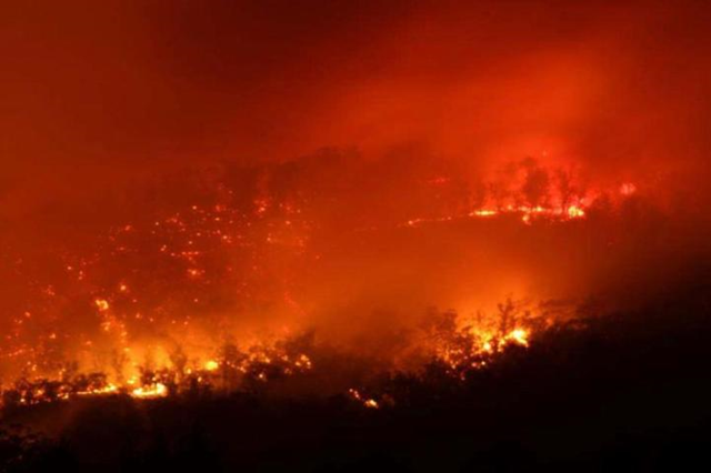 Bushfire in Tasmania, Australia, 7 January 2013. Photo: Jennifer / enriqueiglesias.com