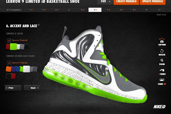 Preview of New Nike LeBron 9 iD Options 8220Penny 2 Flow8221