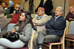 Malvika Singh in the foreground, with A J Philip, Uttam Sengupta and Shastri Ramachandran
