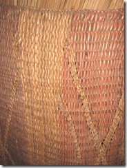 Plimoth Plant indian woven mat inside winter house Plimoth Plant indian woven mat inside winter house