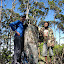 Andy and the guide at the true summit of Gunung Mutis