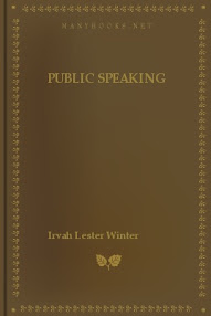 Cover of Irvah Lester Winter's Book Public Speaking Principles And Practice