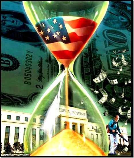 Grains of US Economy in Hour Glass Grains of US Economy in Hour Glass