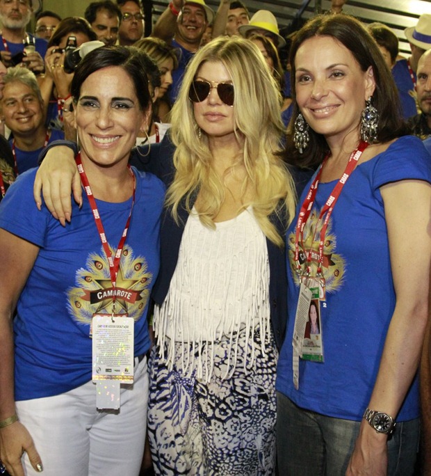 Fergie com Glória Pires e Carolina Ferraz