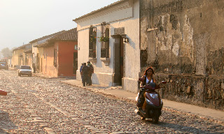 Arriving for work. Photos by TOM HART