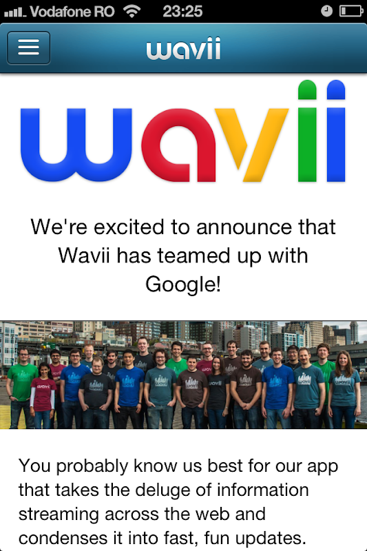 Wavii closing down, bought by Google Wavii closing down, bought by Google