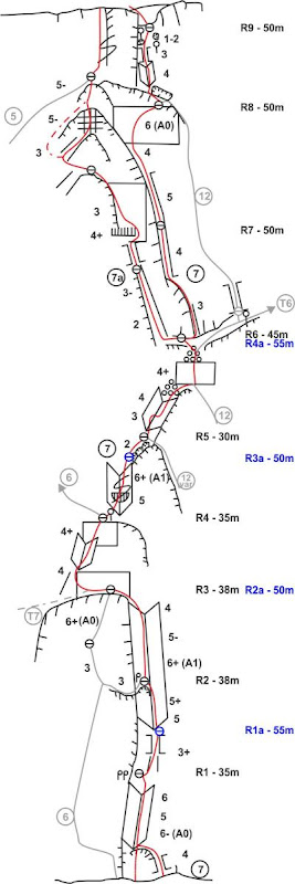 Vratsa - THE CORNERS (6+, 5+ A1, 7lc) - Central Wall