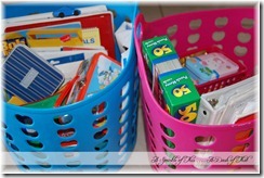 Toy Baskets for Traveling {A Sprinkle of This . . . . A Dash of That}
