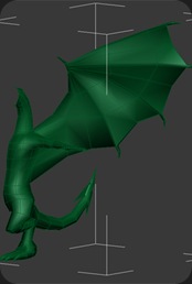 Modelado de cuerpo de dragón