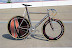 Set up in race trim with some different components from what was used for the NAHBS show.