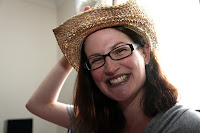 Birthday girl with her new hat
