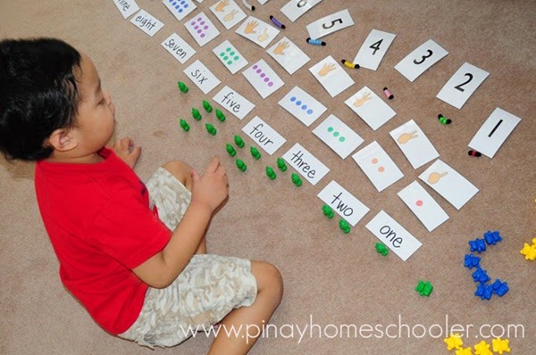 Tally and Finger Counting Cards