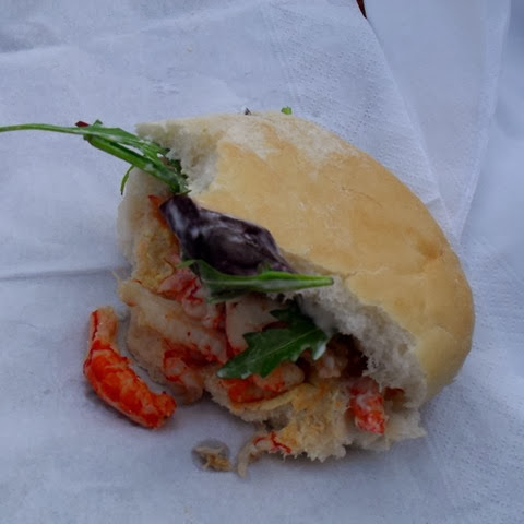 picnic lunch - crayfish rolls