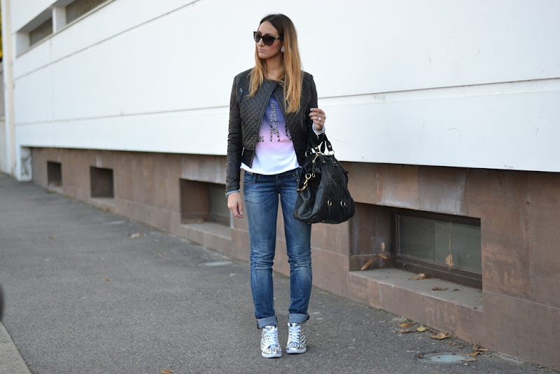 C&A, Diesel, Diesel Jeans, Miu Miu, Miu Miu Bag, Valentino, Valentino sunglasses, Studded shoes, sneakers, studded sneakers, Pinko, Pinko jacket, Pinko Ambassador, Ziba Jewels, Ziba earrings, Ziba, Benedetta Mariotti, Benedetta Mariotti Braccialetto, Fashion blogger, fashion blogger italiane, fashion blogger firenze