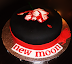 New Moon Layer Cake with Hand-Painted Gumpaste Flower