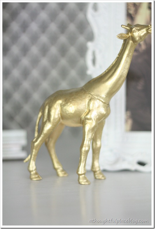 DIY brass giraffe