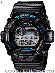 CASIO GWX-8900B G-SHOCK  G-LIDE 2012 WATCHES SPRING SUMMER SURF TIDAL GRAPH pure black and white duo tone wave surf movement moon atomic Timekeeping tough solar power top 100 surf locations all over the world super illuminator