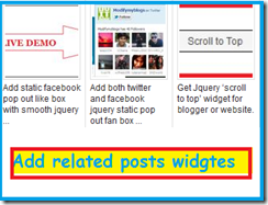 add related posts widget to your blogger