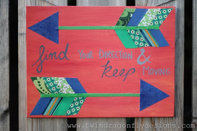 Fabric Arrow Canvas Quote (17)