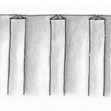 box pleat drapery style