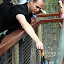 Feeding The Cassowary An Apple - Port Douglas, Australia