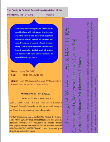 Sex Matters Workshop
