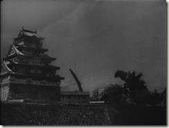 Godzilla Raids Again Fight at Osaka Castle