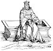 King Appears Resurrected And Sitting On The Empty Sepulchre From Petrus Bonus