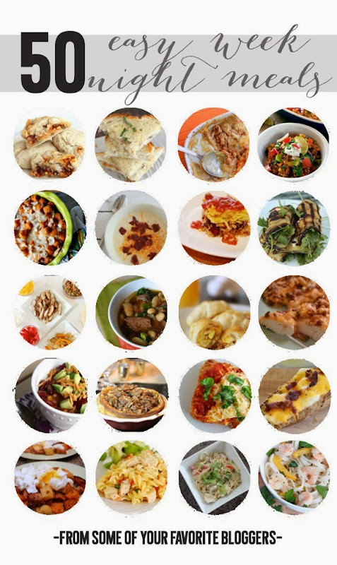 easy weeknight meals collage.jpg Easy weeknight meals collage