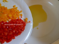 lcdr dadini di peperone giallo e rosso, olio lcdr dadini di peperone giallo e rosso, olio