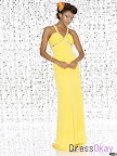 A Line Daffodil Halter V Neck Back Cross Straps Design Floor Length 2011 Evening Dress http://www.maternitybridesmaidgowns.com/a-line-daffodil-halter-v-neck-back-cross-straps-design-floor-length-2011-evening-dress-p-710.html