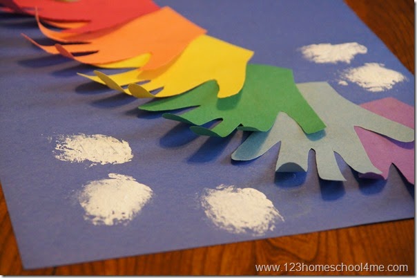 Use cotton balls or napkin to add white clouds Use cotton balls or napkin to add white clouds