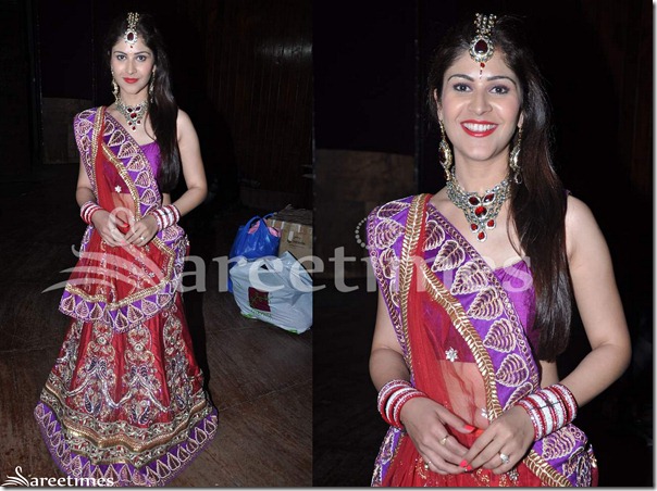 Maroon_Embroidered_Lehenga