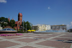 Lenin Square / Square of the Republic (Catholic Church in red brick)