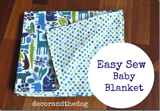 Easy Sew Baby Blanket