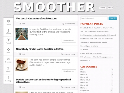 Smoother Blogger Template