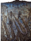 Mauro Rea Notte riflessa polimaterico su tela cm 80 x 100