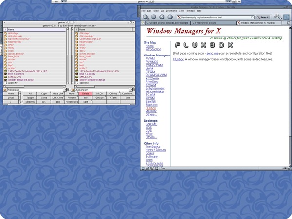 gentoo file manager fluxbox