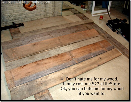 barn wood for headboard
