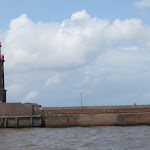DSC01840.JPG - 23.06.2013. Bremerhaven (ujście rzeki Wezery); wejście do Starego Portu i ujścia rzeki Geeste